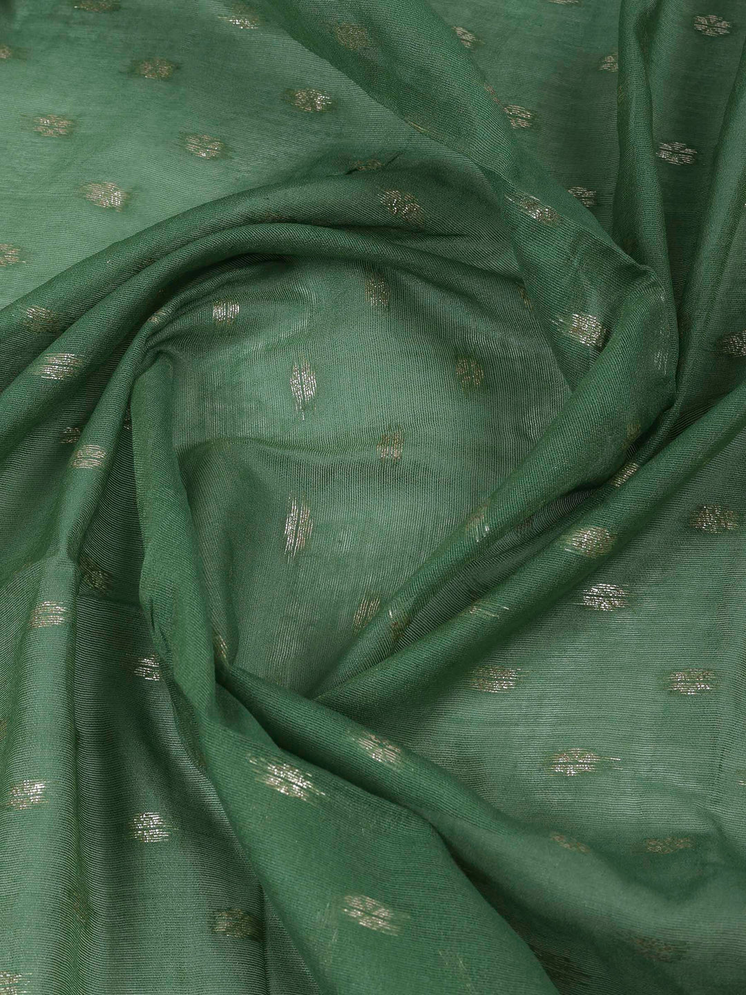 Peach Chanderi Embroidered Unstitched Dress Material