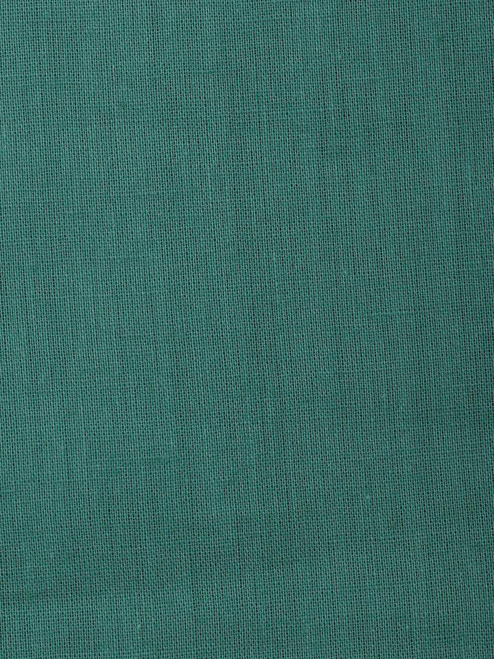 Aqua Green Chanderi Embroidered Unstitched Dress Material