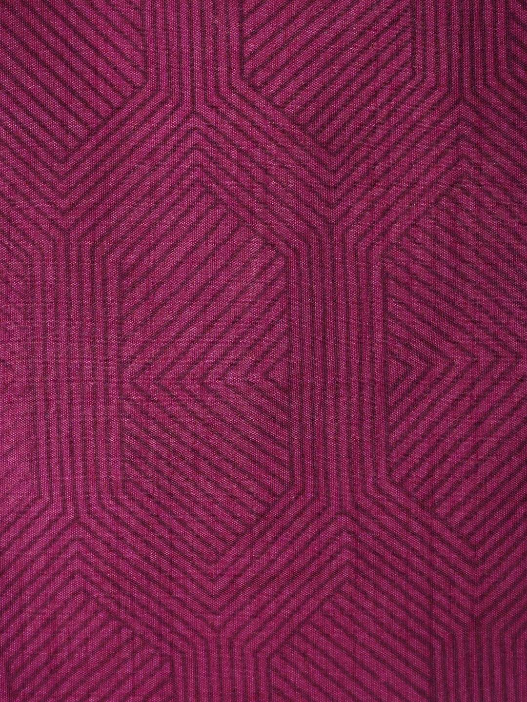 Purple Chanderi Printed Unstitched Dress Material