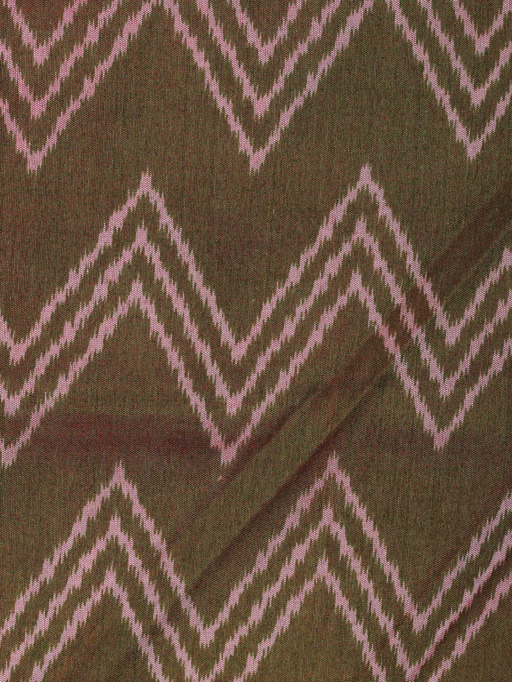 Pink Chanderi Printed Unstitched Dress Material