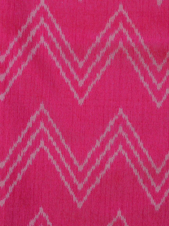 Purple Chanderi Printed Unstitched Dress Material