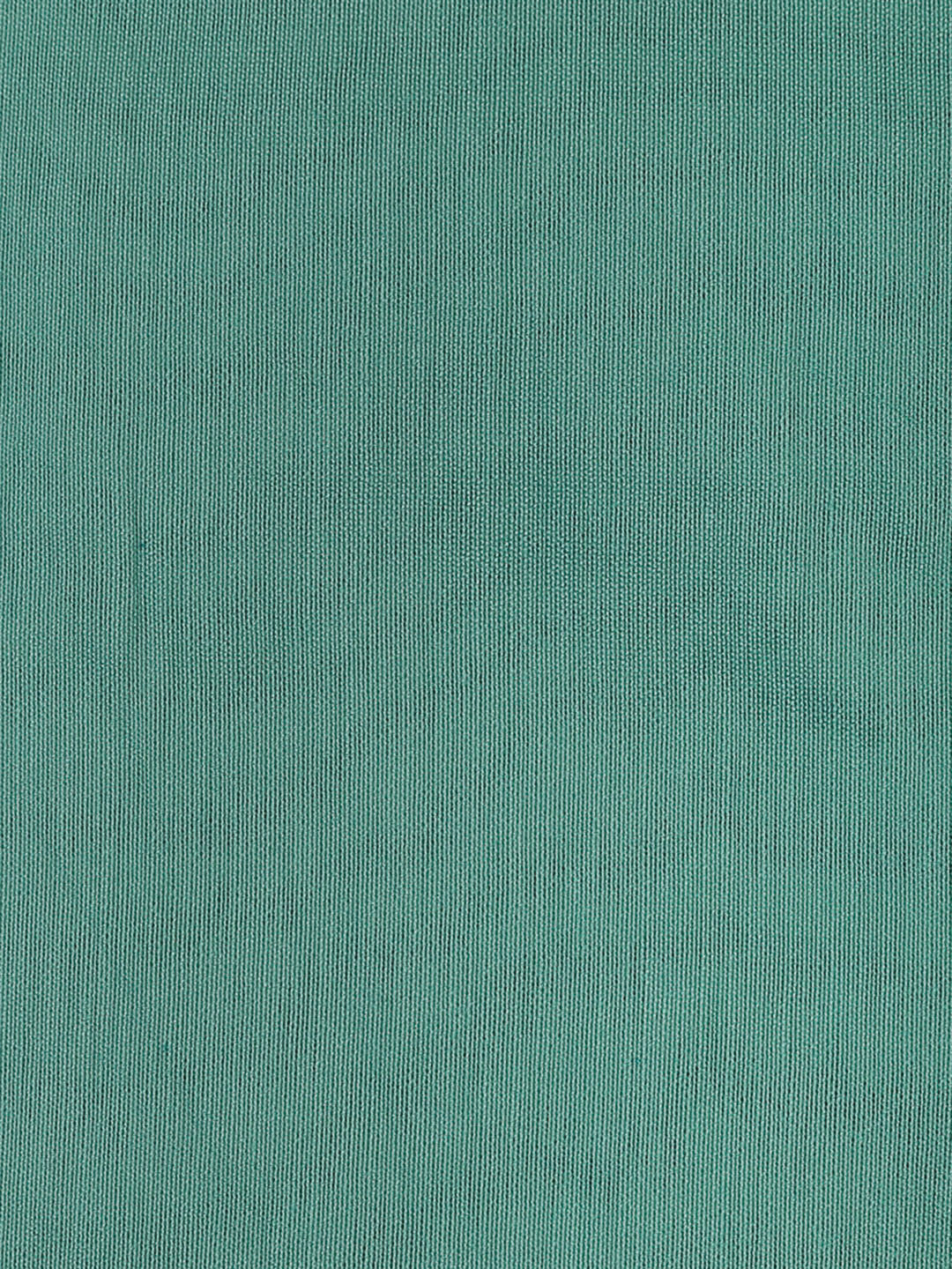 Sea Green Cotton Blend Embroidered Unstitched Dress Material