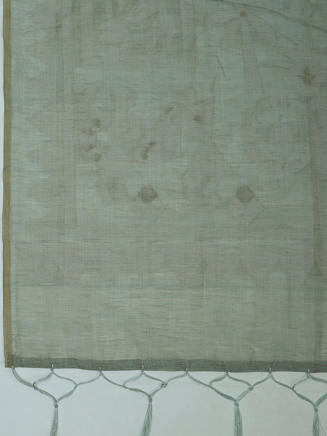 Aqua Green Cotton Blend Embroidered Unstitched Dress Material