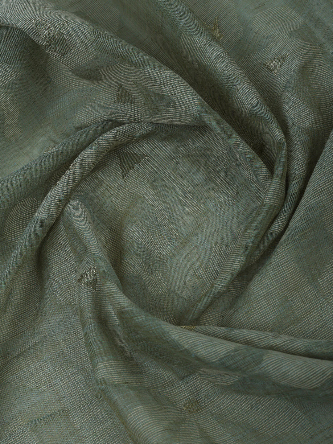 Aqua Green Cotton Blend Embroidered Unstitched Dress Material