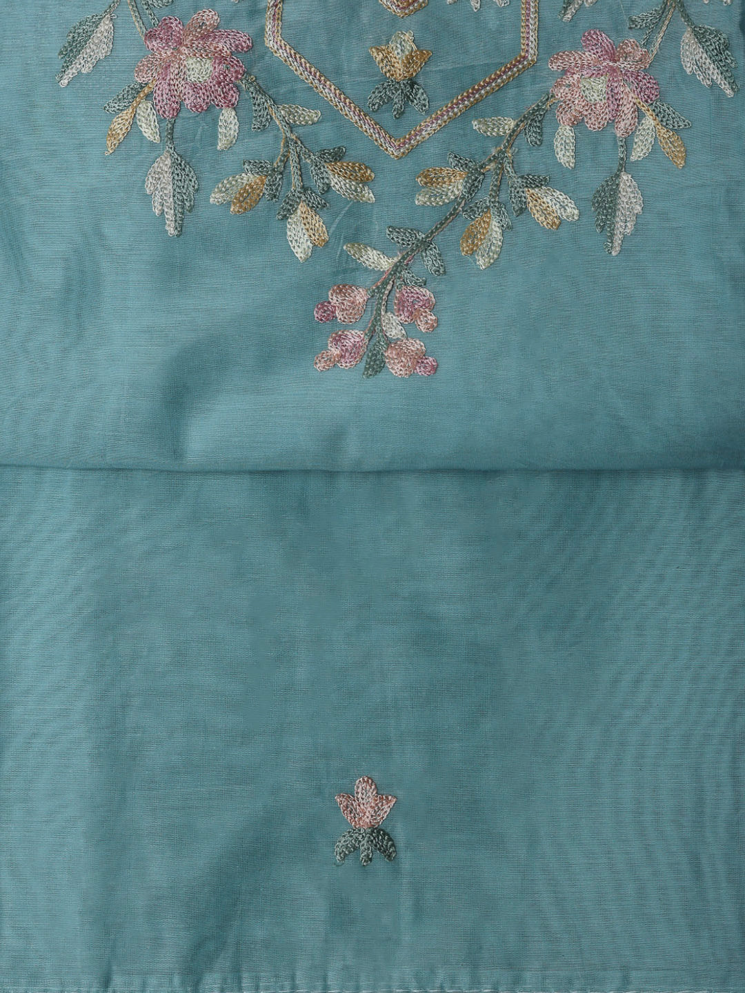 Firozee Lt Chanderi Embroidered Unstitched Dress Material