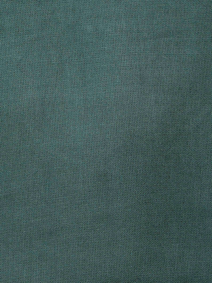 Green Cotton Blend Printed Unstitched Dress Material