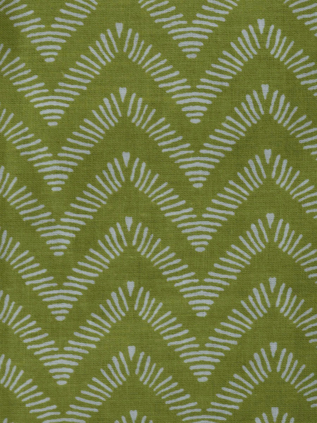 Pista Green Cotton Blend Printed Unstitched Dress Material