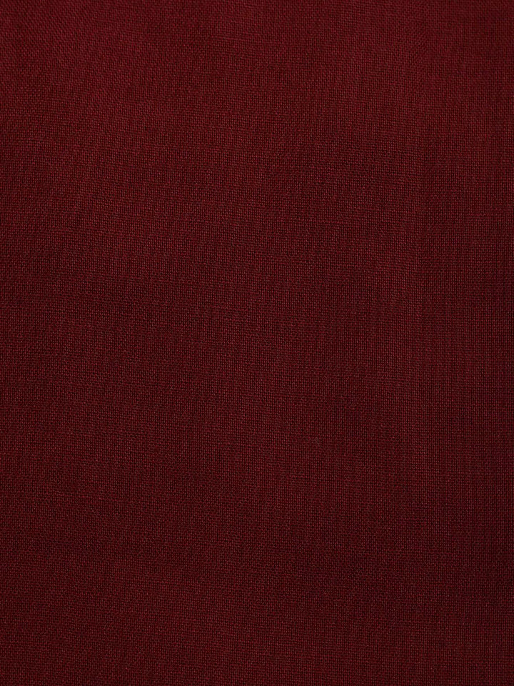 Red Cotton Blend Printed Unstitched Dress Material