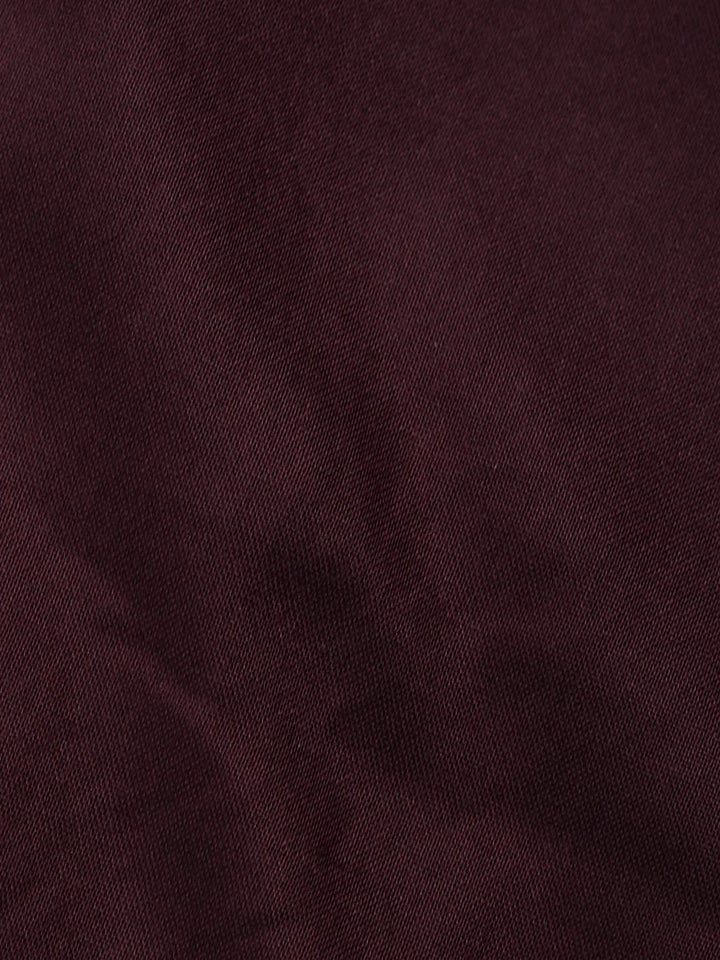 Wine Cotton Blend Printed Unstitched Dress Material