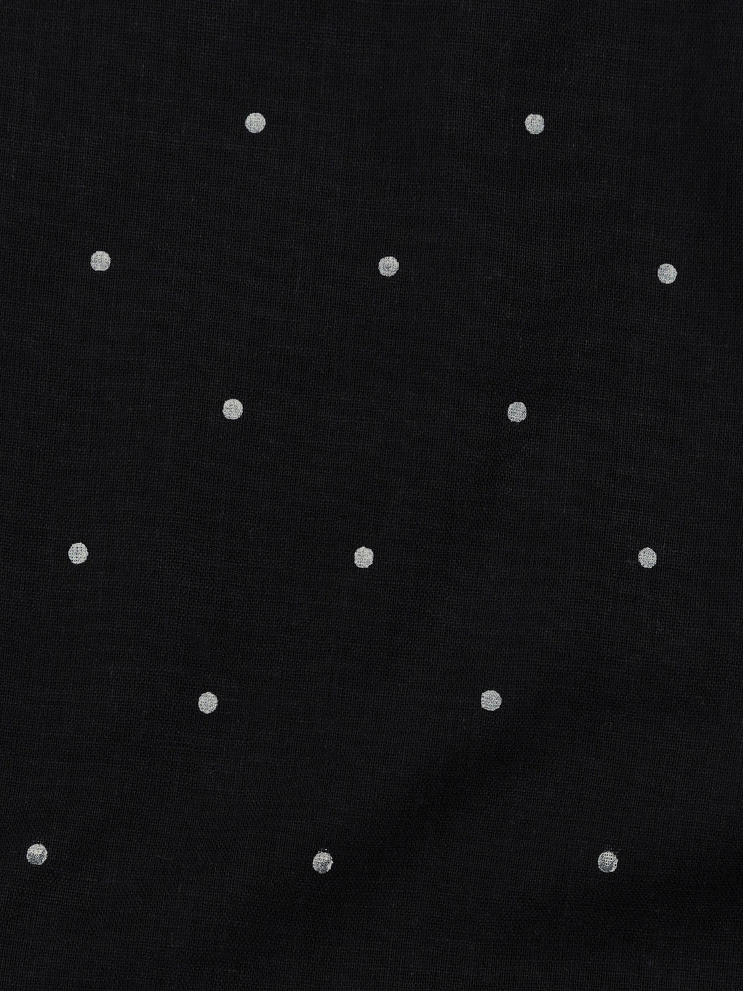 Black Cotton Blend Printed Unstitched Dress Material