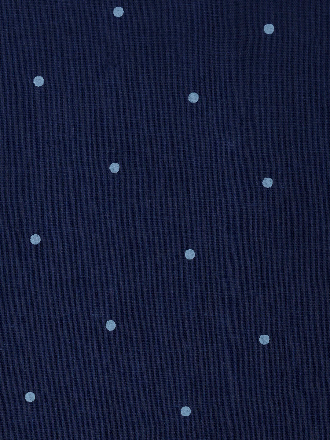 Blue Cotton Blend Printed Unstitched Dress Material