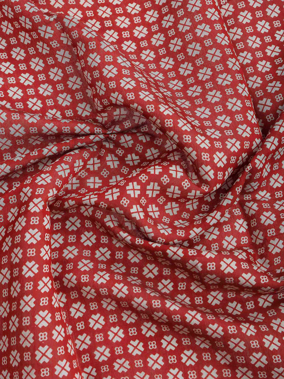 Mustard Cotton Blend Printed Saree