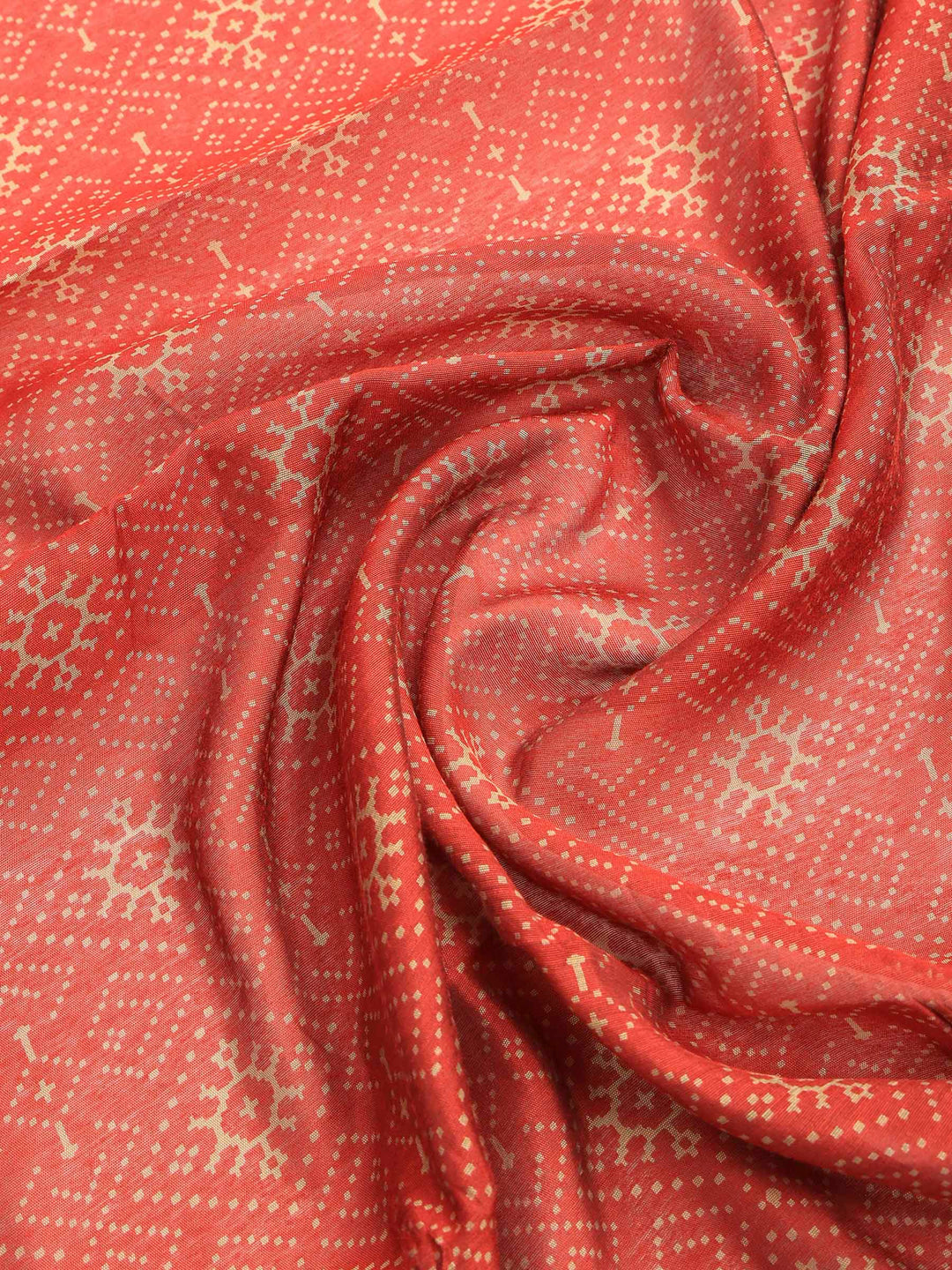 Maroon Cotton Blend Printed Saree