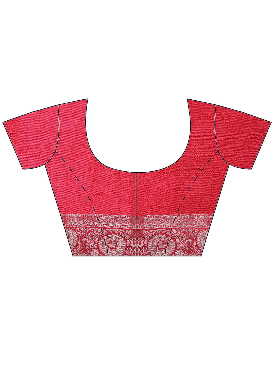 Rani Satin Woven Saree
