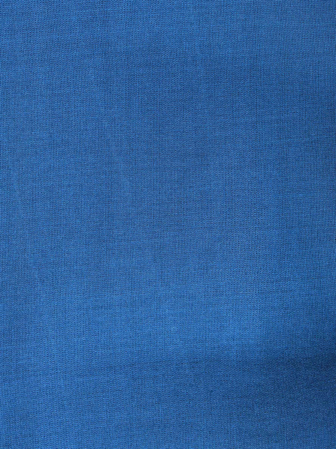 Blue Art Silk Plain Unstitched Dress Material