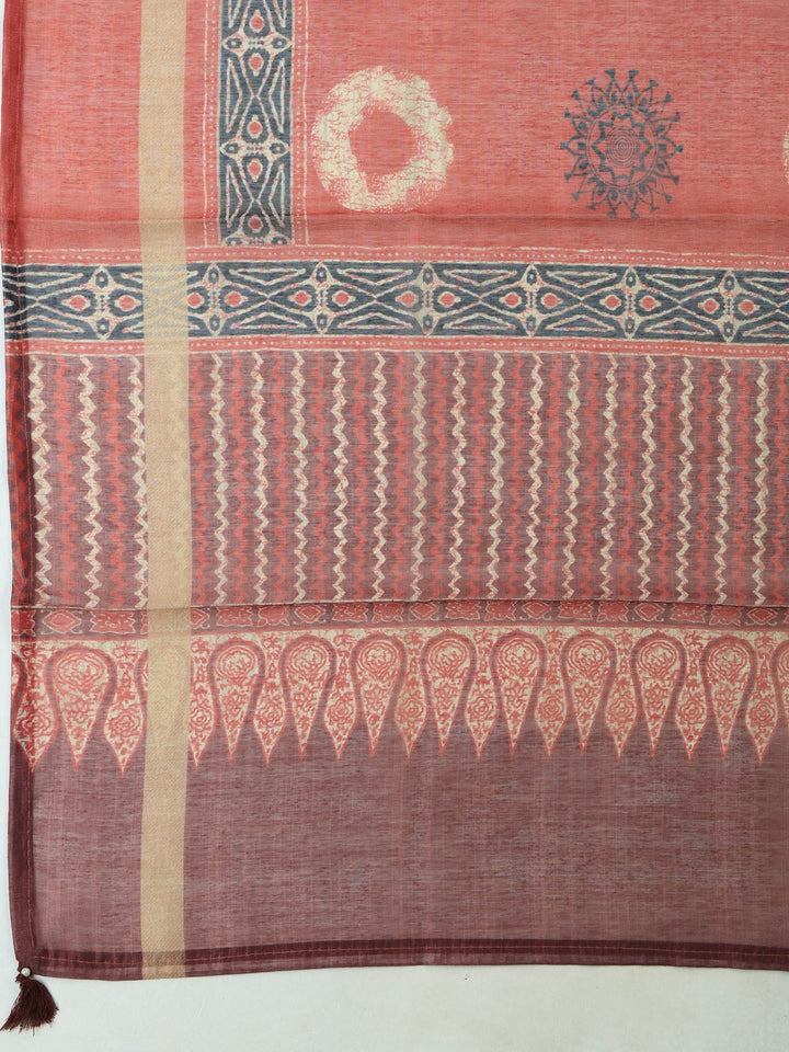 Maroon Art Silk Plain Unstitched Dress Material