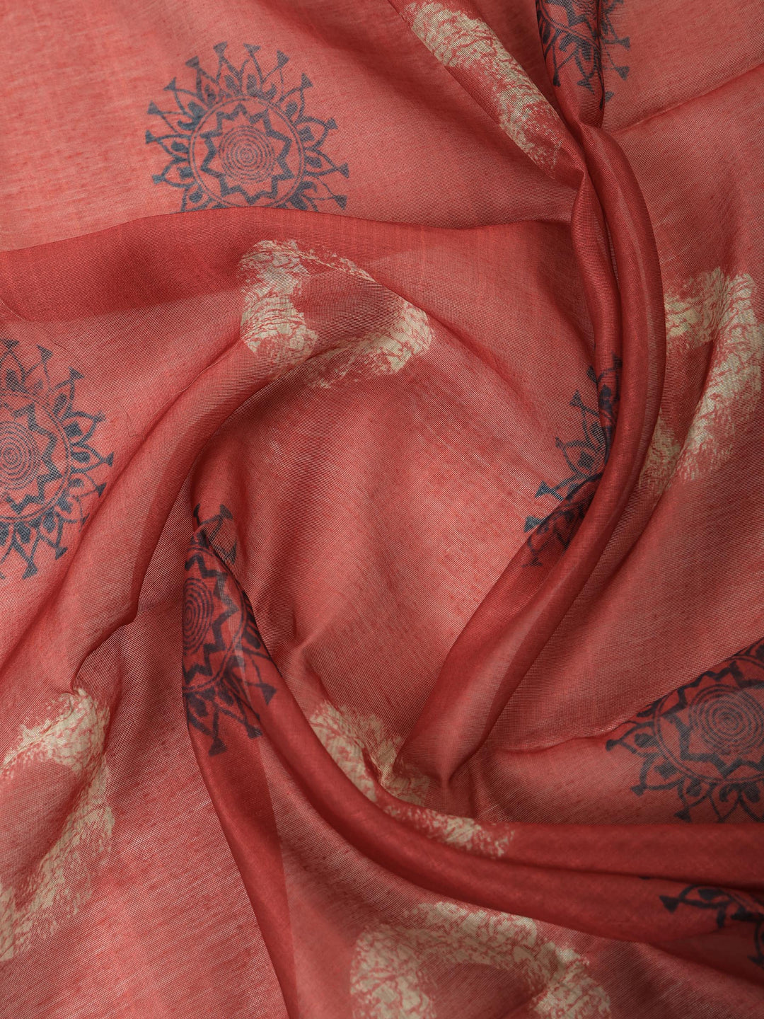 Maroon Art Silk Plain Unstitched Dress Material