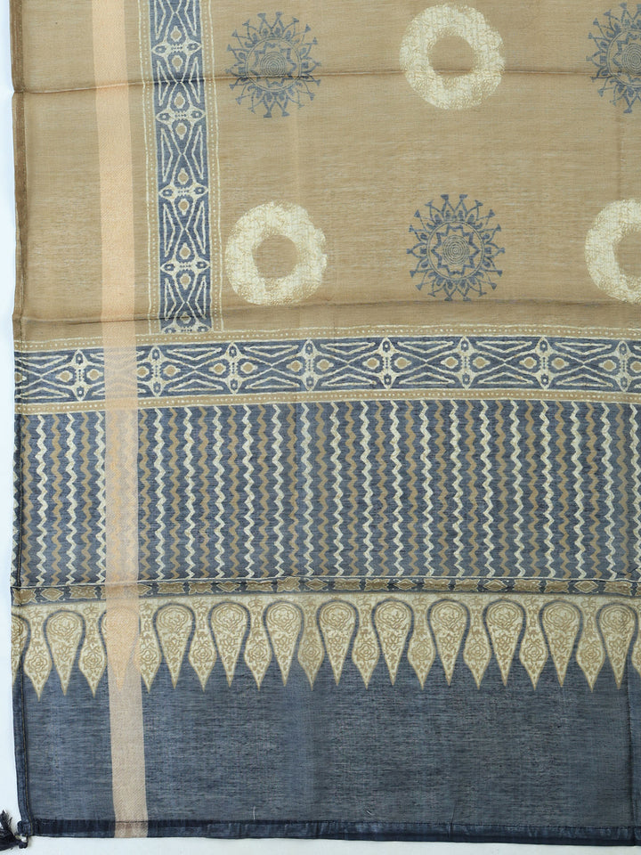 Mehndi Art Silk Plain Unstitched Dress Material