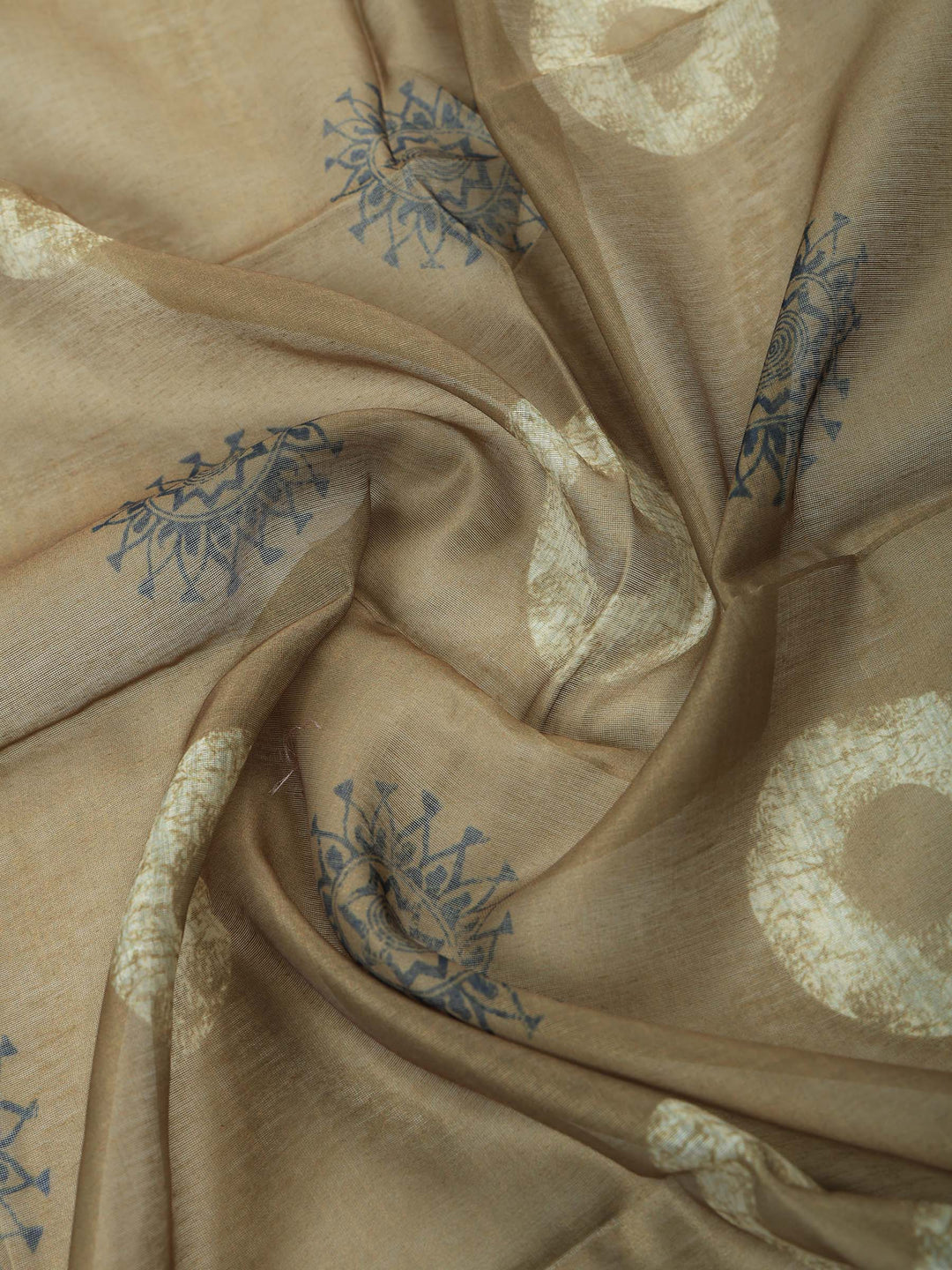 Mehndi Art Silk Plain Unstitched Dress Material