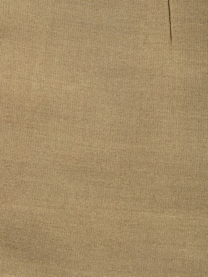 Mehndi Art Silk Plain Unstitched Dress Material