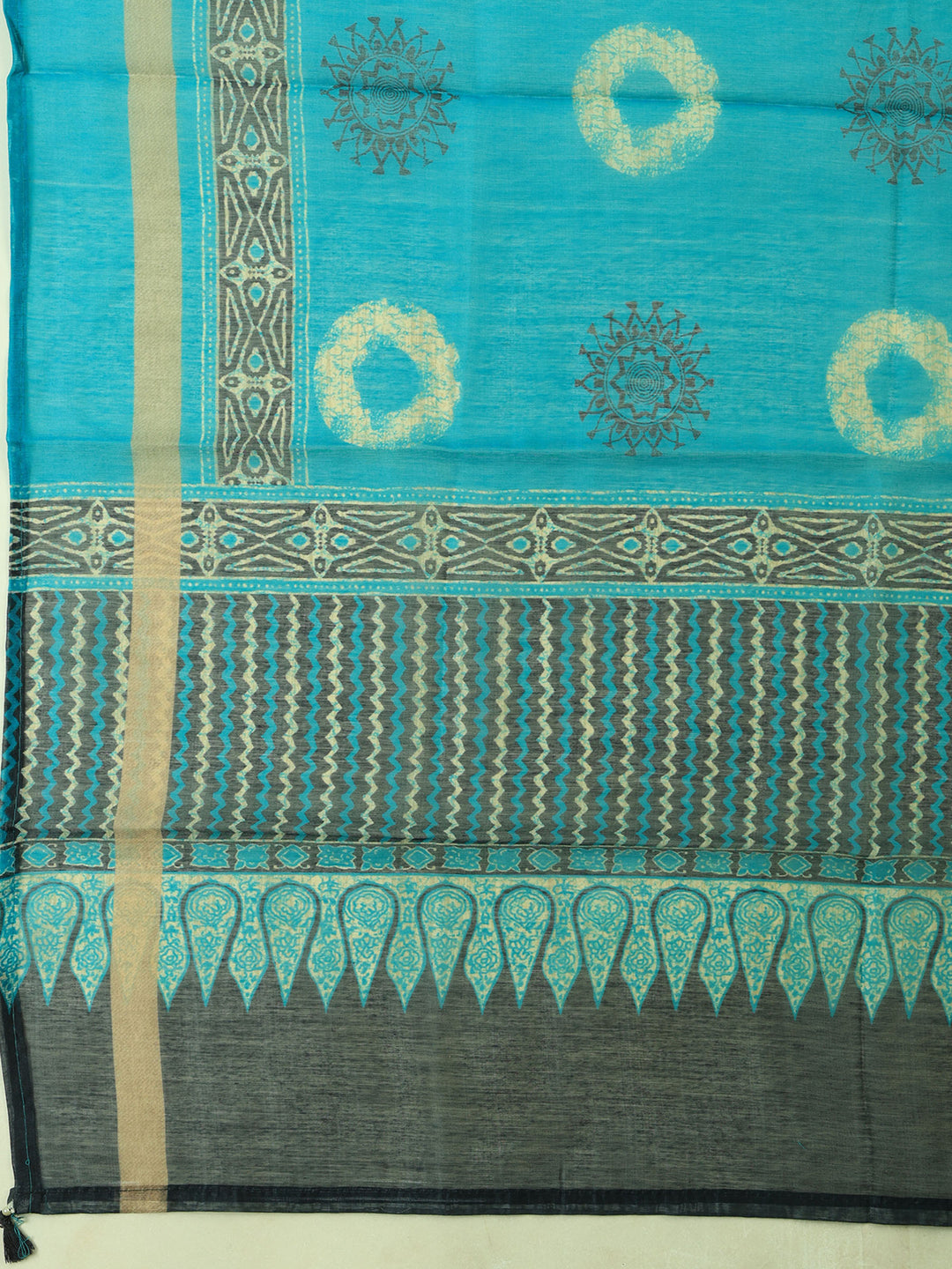 Sea-Green Art Silk Plain Unstitched Dress Material