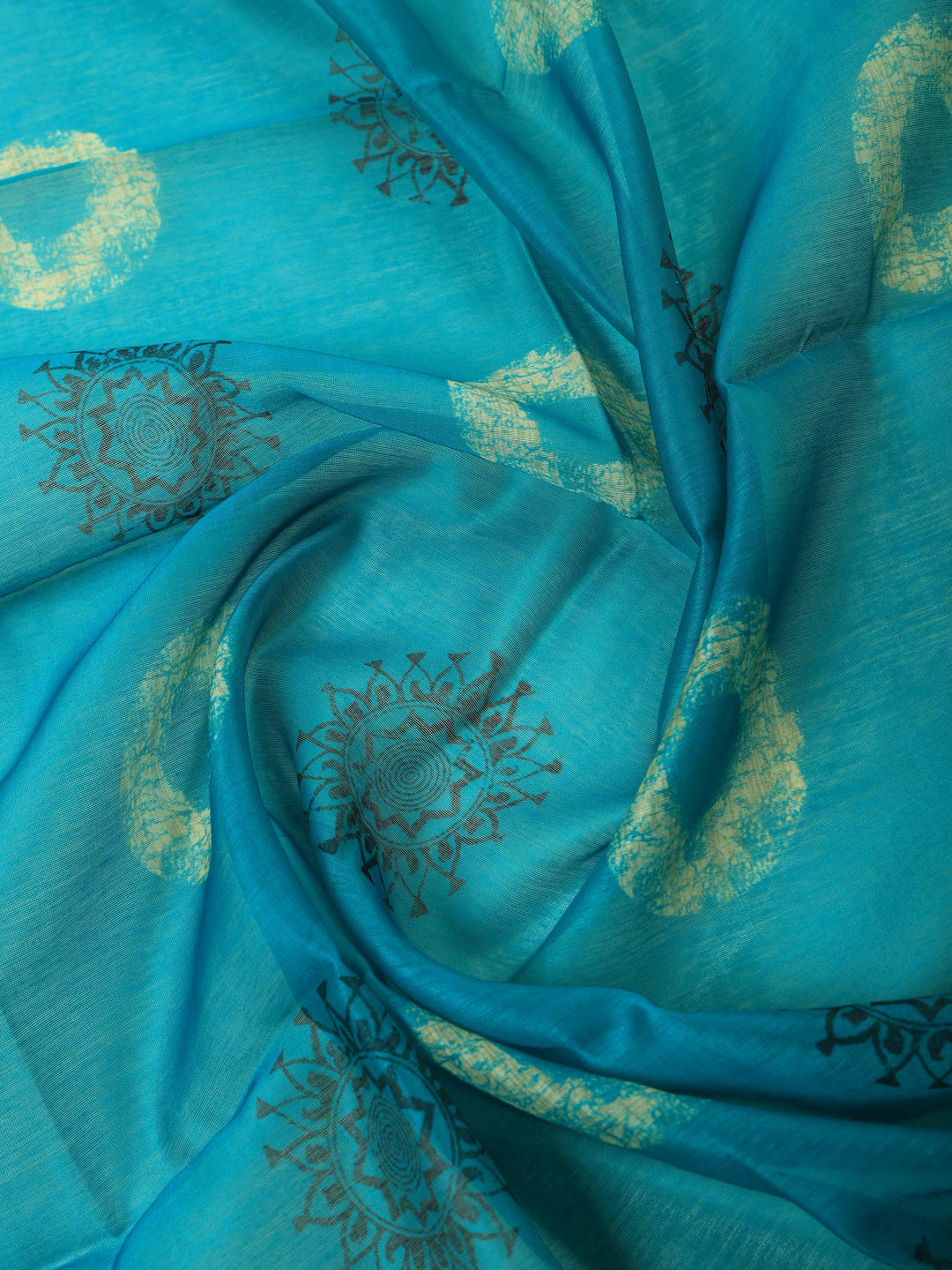 Sea-Green Art Silk Plain Unstitched Dress Material