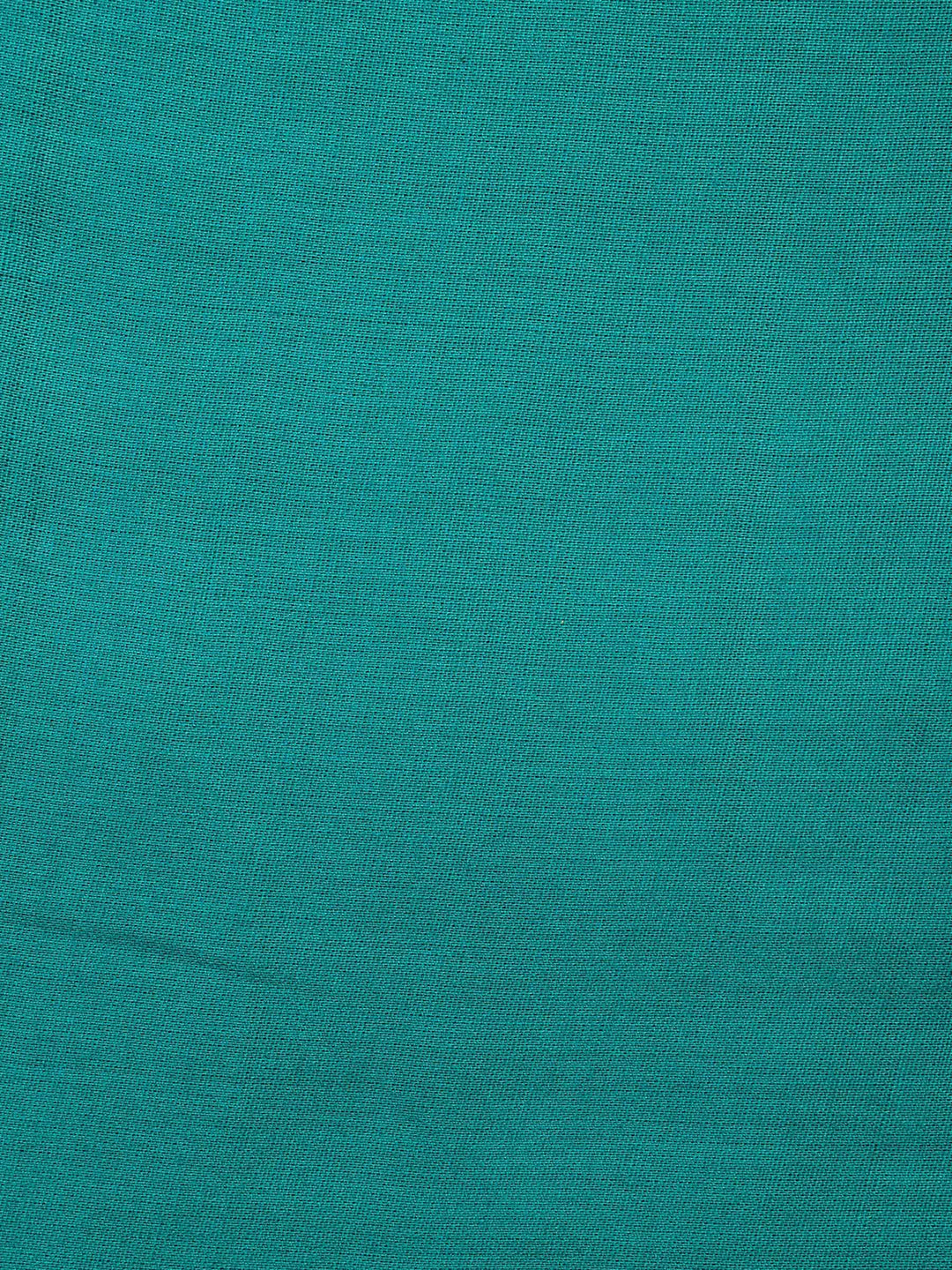 Sea-Green Art Silk Plain Unstitched Dress Material