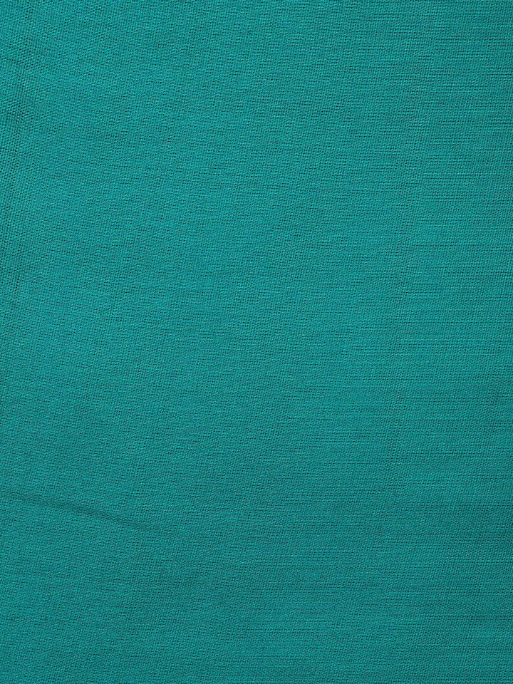 Sea-Green Art Silk Plain Unstitched Dress Material
