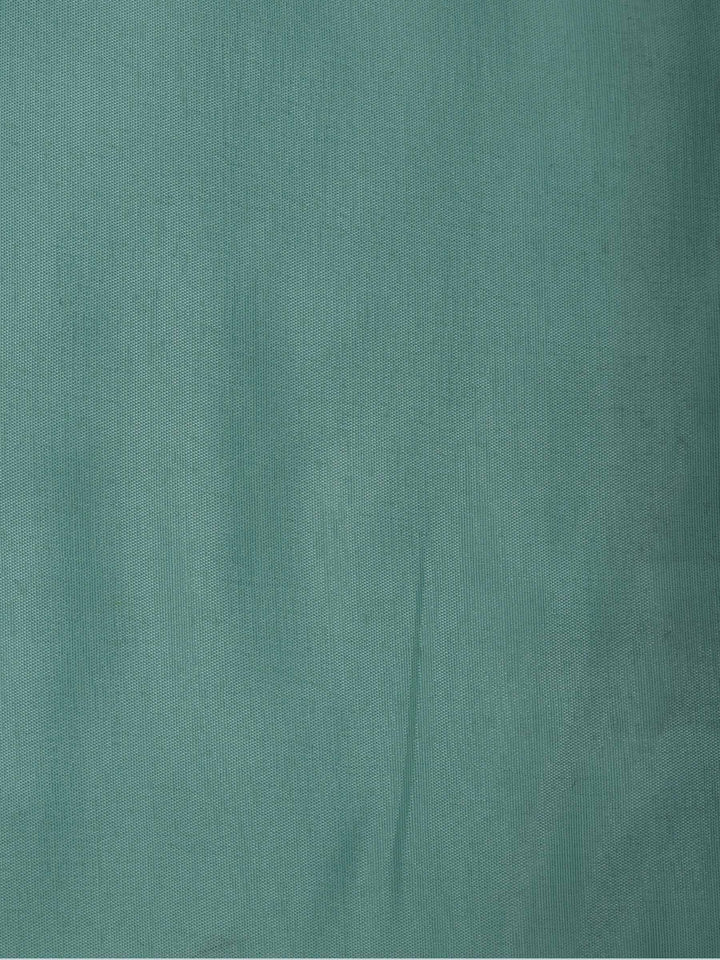 Sea Green Chanderi Embroidered Unstitched Dress Material