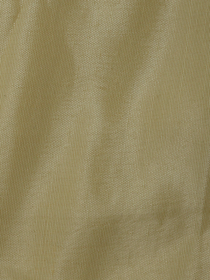 Yellow Chanderi Embroidered Unstitched Dress Material