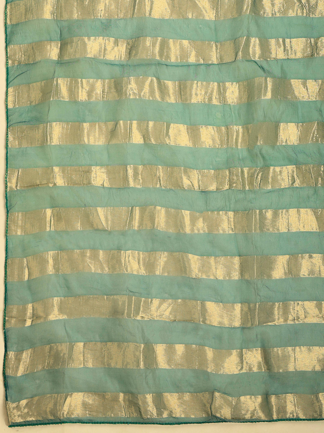 Rama Green Embroidered Chanderi Kurta With Pant &amp; Dupatta