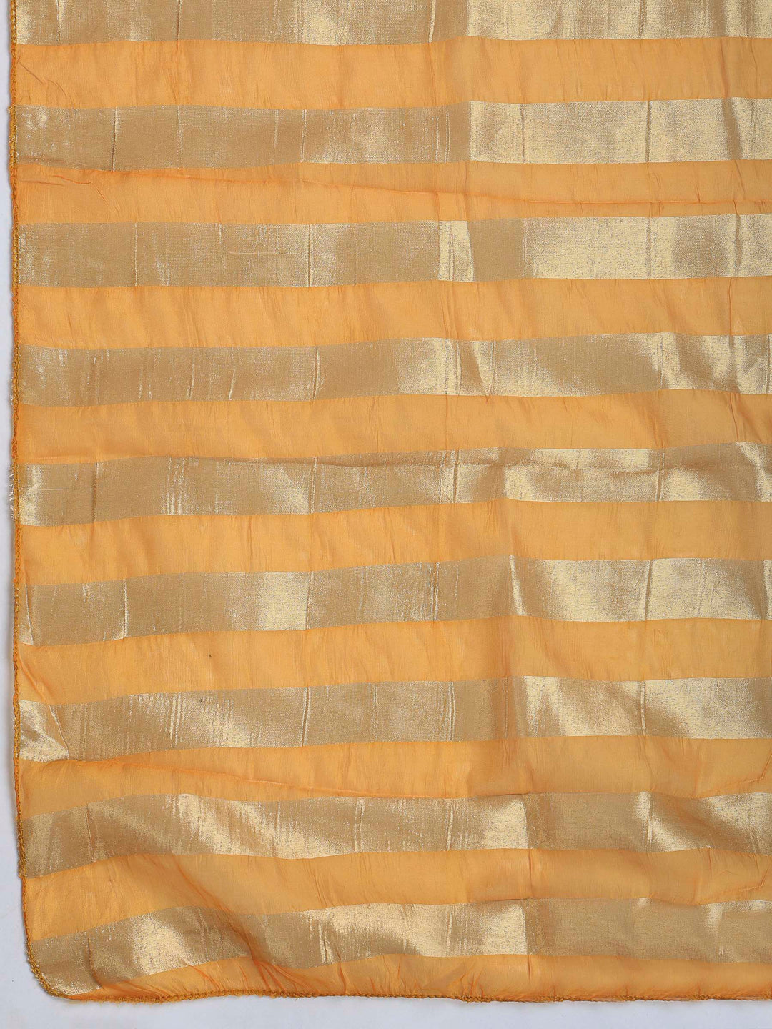 Mustard Embroidered Chanderi Kurta With Pant &amp; Dupatta
