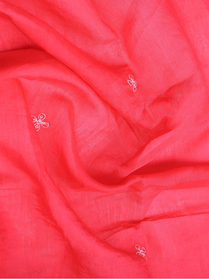 Rani Embroidered Cotton Blend Kurta With Pant &amp; Dupatta
