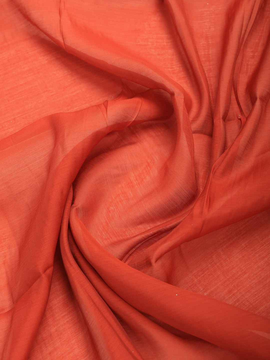 Rust Embroidered Crepe Kurta With Pant &amp; Dupatta