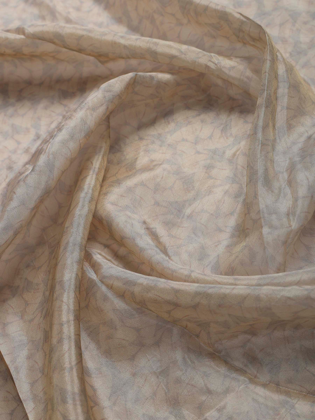 Grey Art Silk Printed Saree