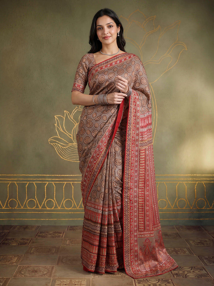 Rani Art Silk Printed Saree