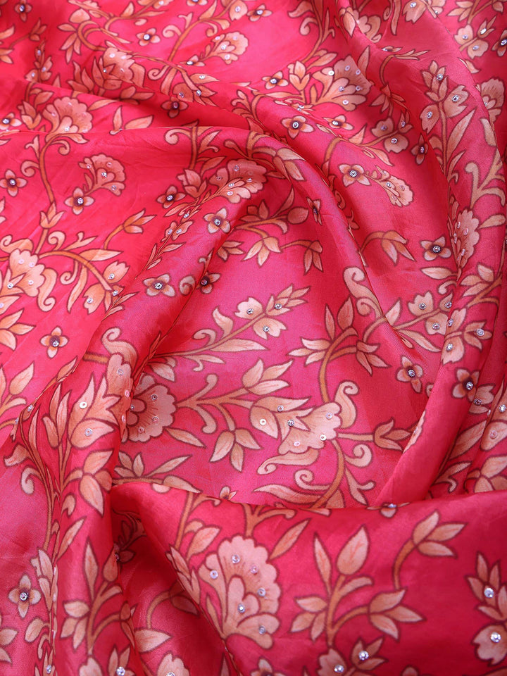 Rani Art Silk Printed Saree