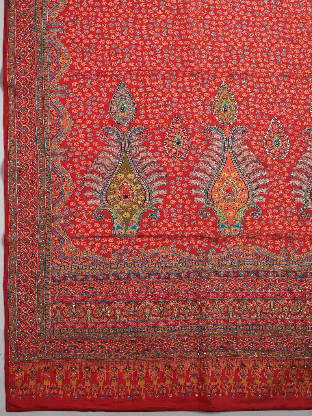 Rani Art Silk Printed Saree