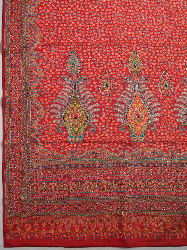 Rani Art Silk Printed Saree