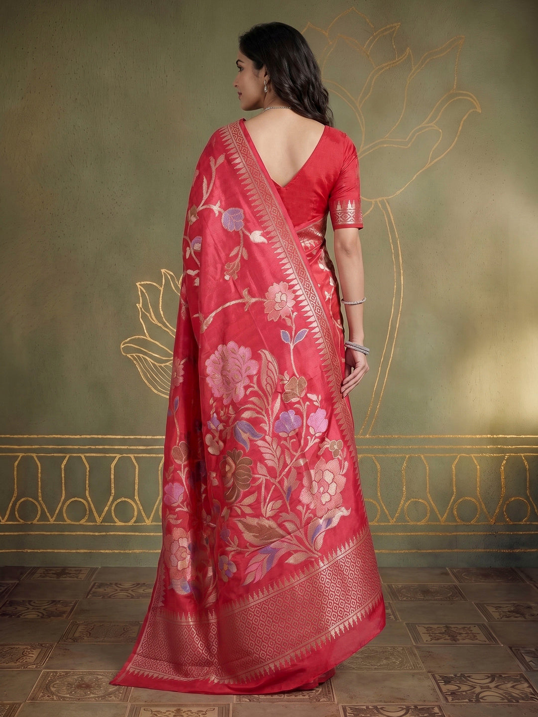Rani Art Silk Woven Saree