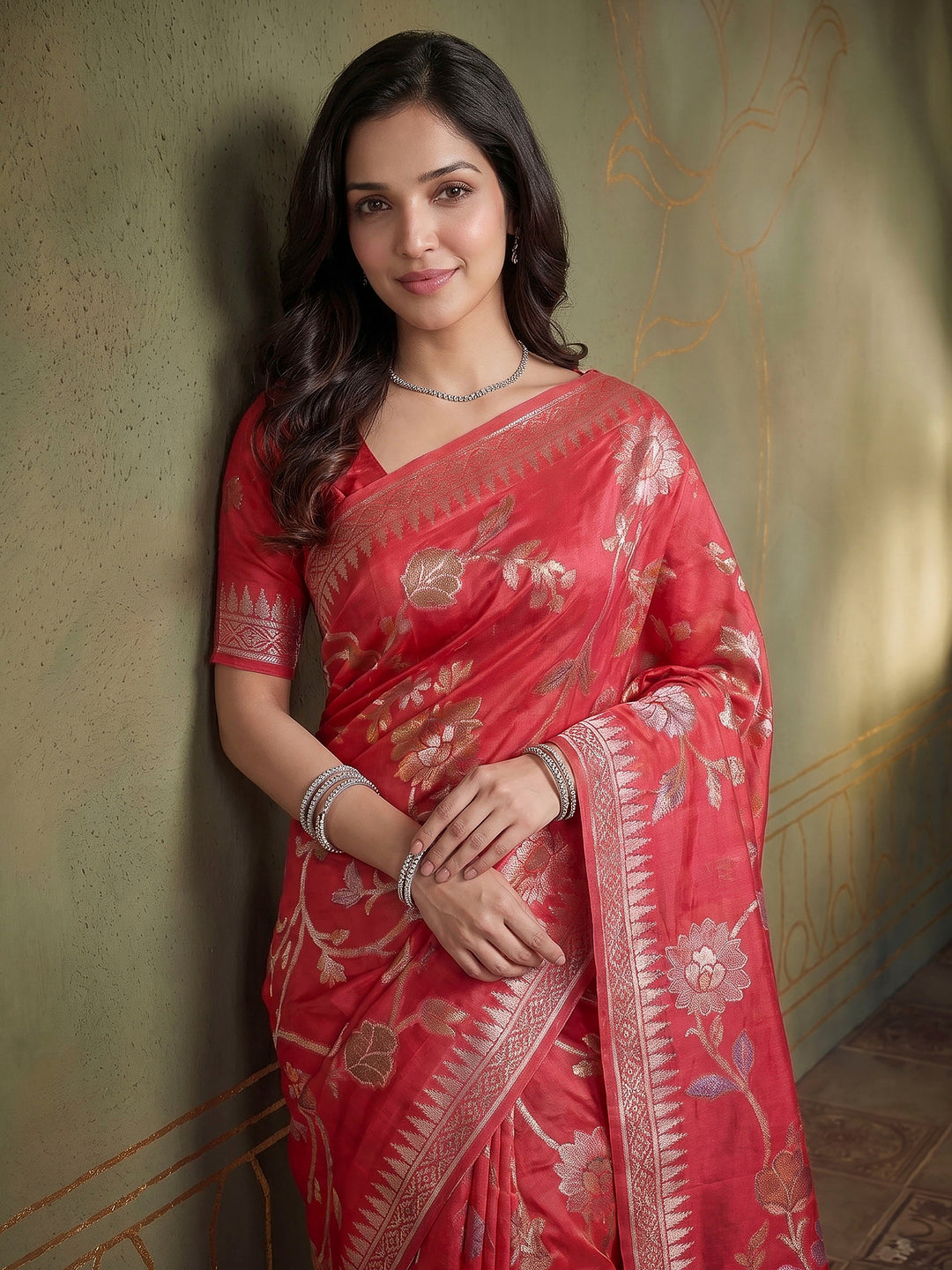 Rani Art Silk Woven Saree