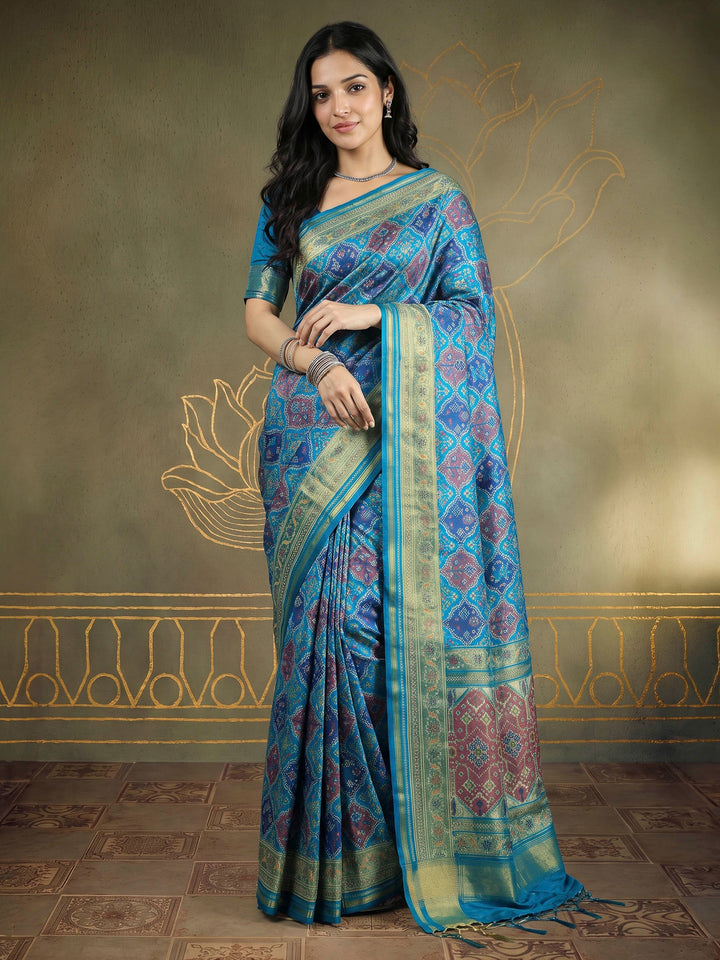 Firozee Art Silk Woven Saree