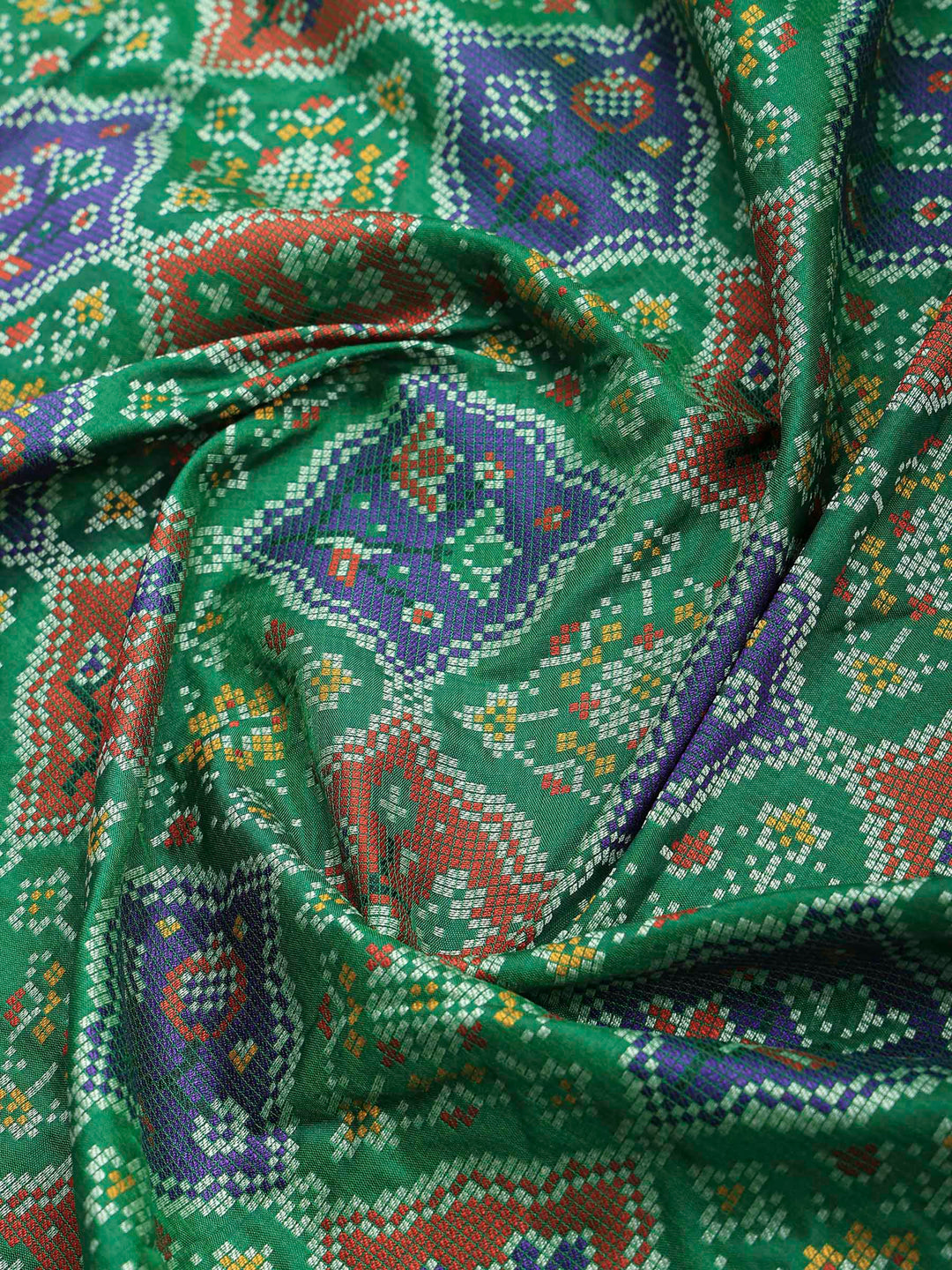 Green Art Silk Woven Saree