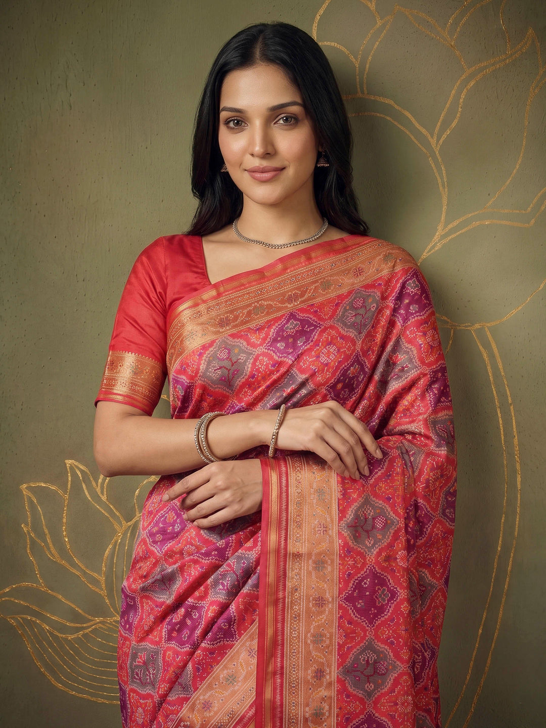 Rani Art Silk Woven Saree