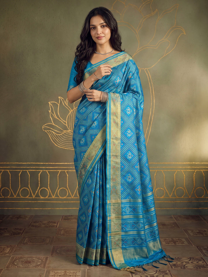 Firozee Art Silk Woven Saree