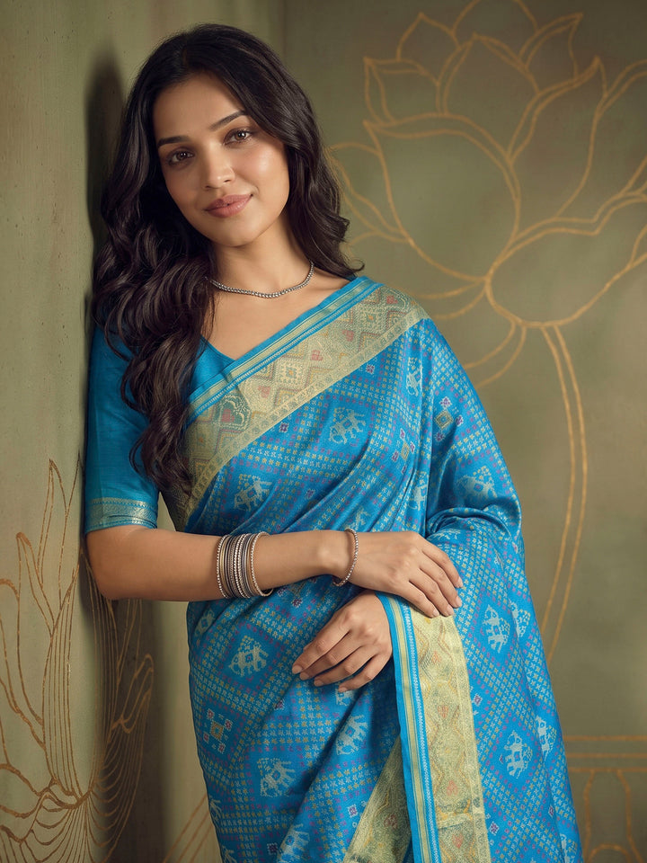Firozee Art Silk Woven Saree