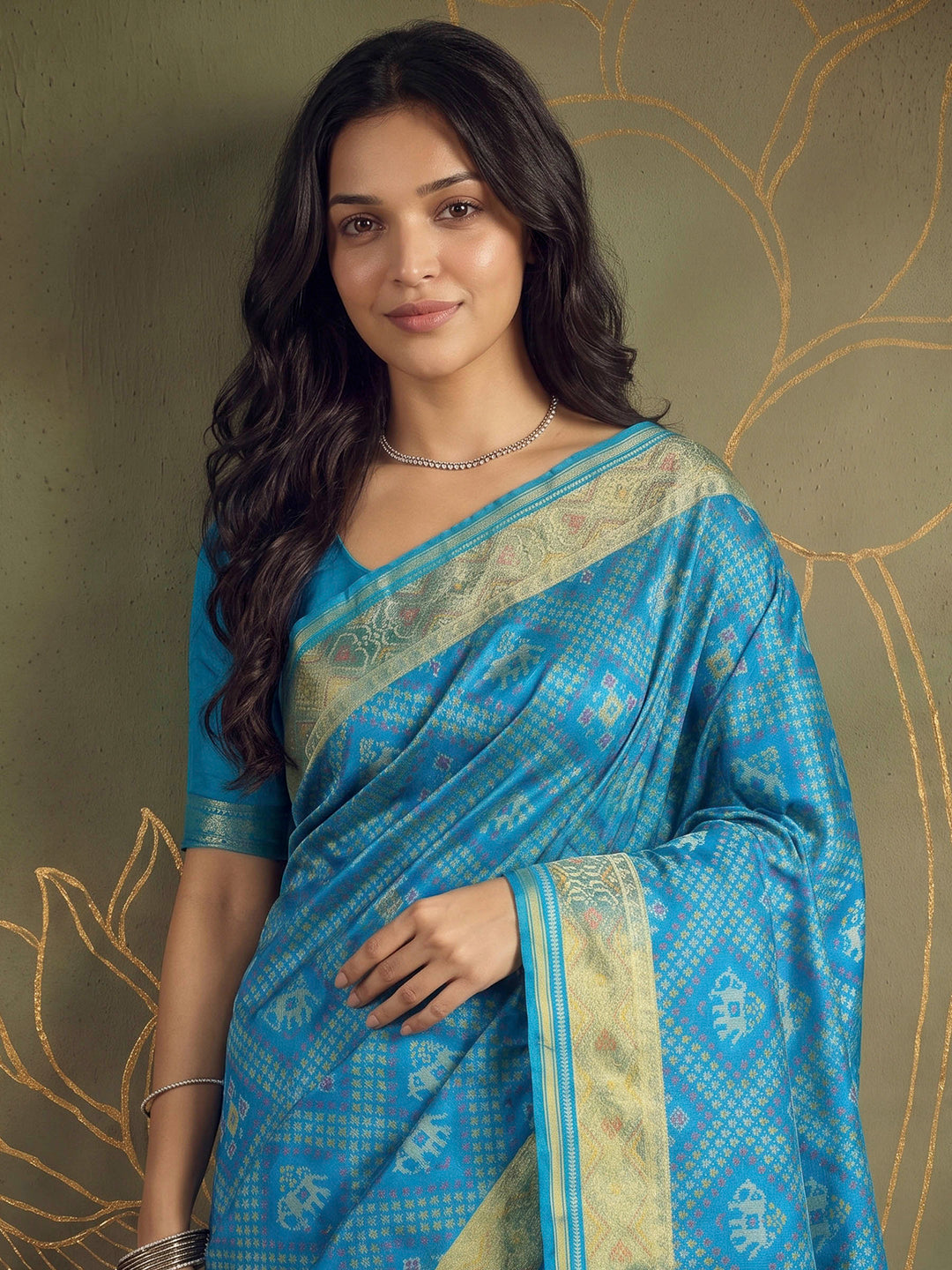Firozee Art Silk Woven Saree