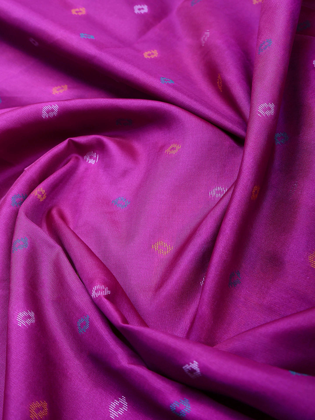Magenta Art Silk Woven Saree
