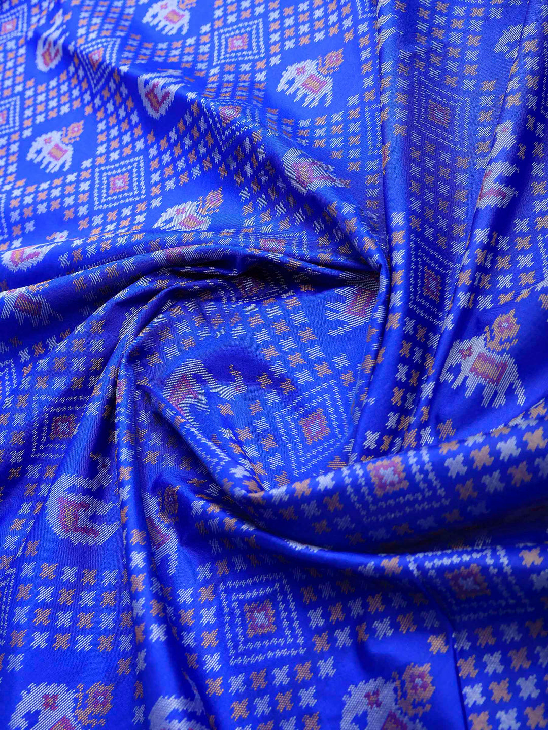 Royal Blue Art Silk Woven Saree