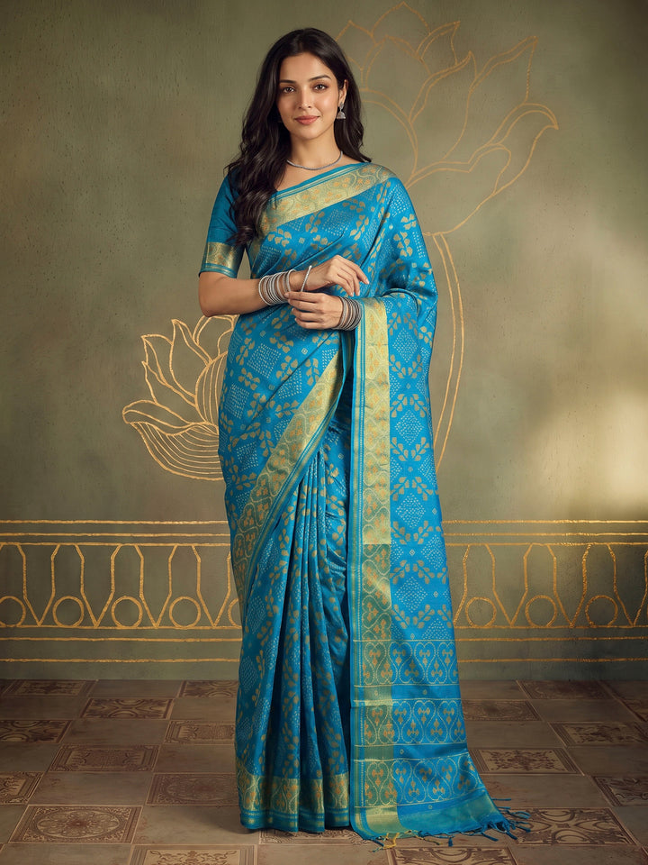 Firozee Art Silk Woven Saree
